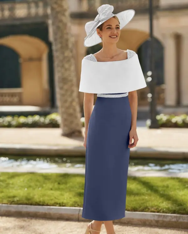 8G153 Navy/Ivory - Couture Club by Rosa Clara | Mary's Of Enfield