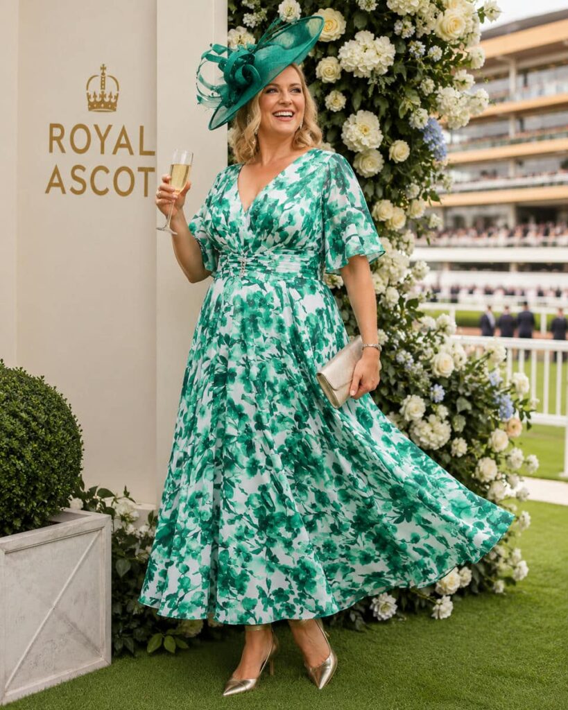green dress ascot Royal Ascot Green Dress For Races The Cambridge Emeralds Gleam On Queen  Camilla At Royal Ascot