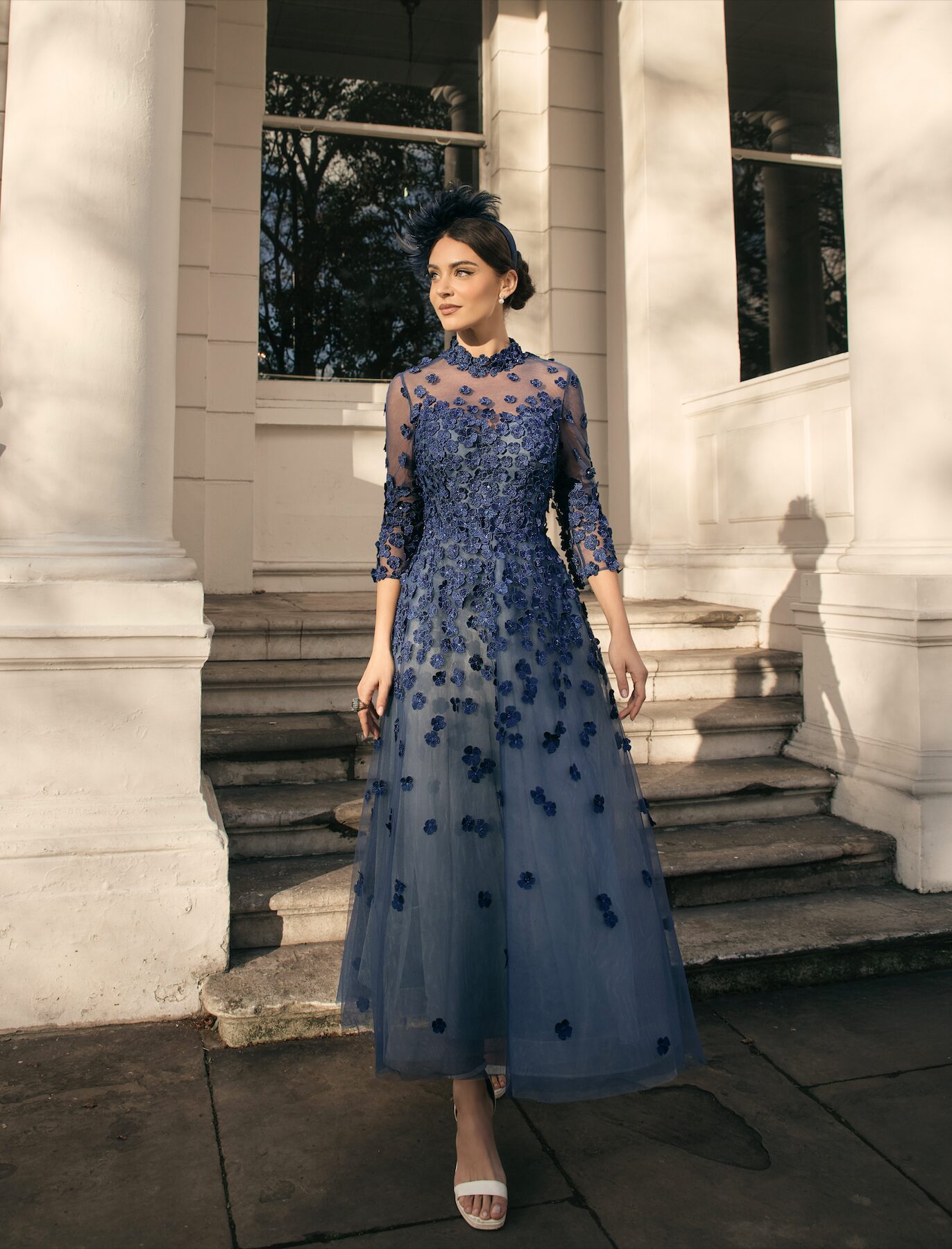 navy blue ascot dress Dressing for Royal Ascot: A Women's Guide to Elegance and Comfort Emmy London